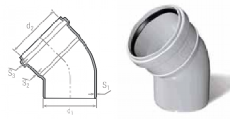 PVC 45 ̊DİRSEK